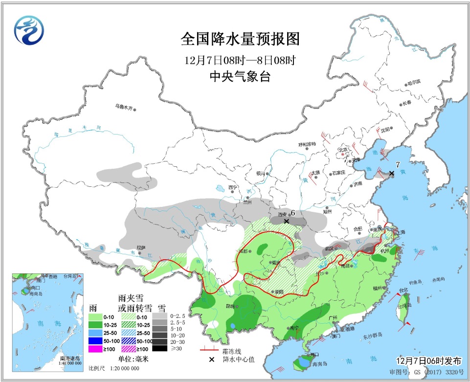 今日重庆旅游人数(重庆每年游客数量)(图2) 12月07日:未来三天全国天气预报